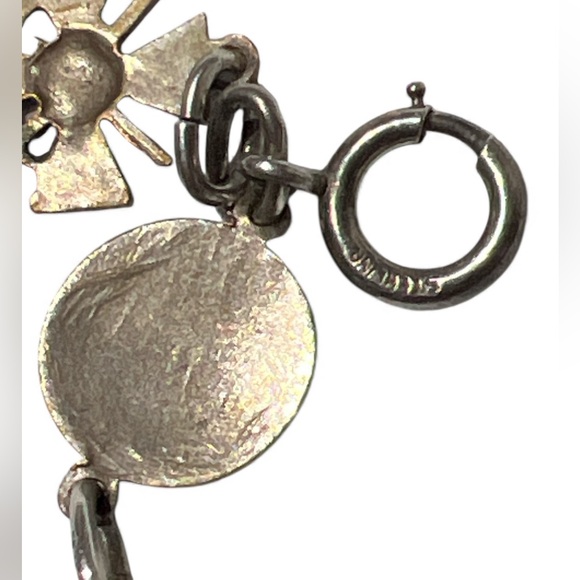 WWI French Croix De Guerre Sterling Bracelet Rare - Picture 6 of 8